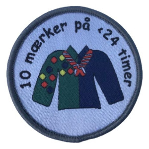 10 mærker på 24 timer spejdermærke