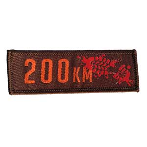 200 km mærket (80 timer) spejdermærke