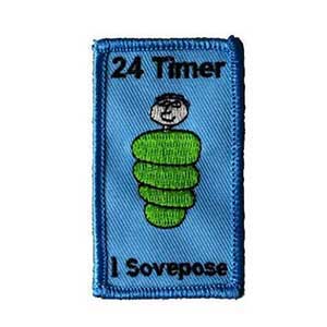 24 timer i sovepose spejdermærke