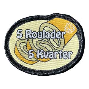 5 roulader 5 kvarter spejdermærke