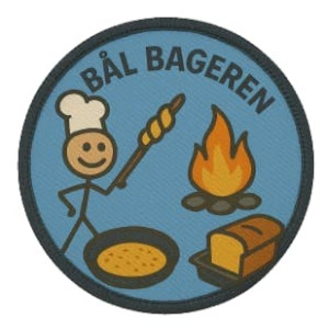 Bål bageren spejdermærke