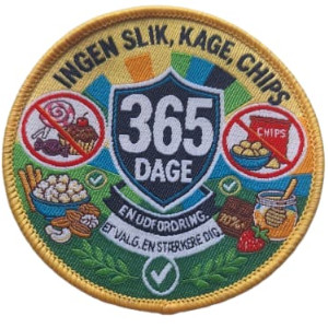 Ingen slik, kage, chips 365 spejdermærke