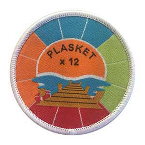 Plasket x 12 spejdermærke