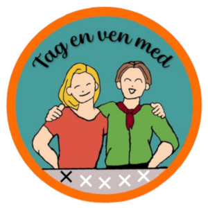 Tag en ven med spejdermærke
