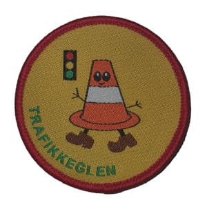 Trafikkegle spejdermærke