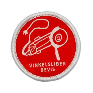 Vinkelsliber bevis spejdermærke
